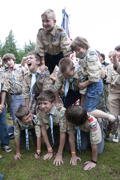 Scouts at Summer Camp